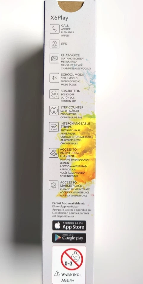 XPLORA X6 Play 2.Gen - Kindersmartwatch Textilarmband - Nano Sim -Schwarz- NEU - Bild 2 von 4
