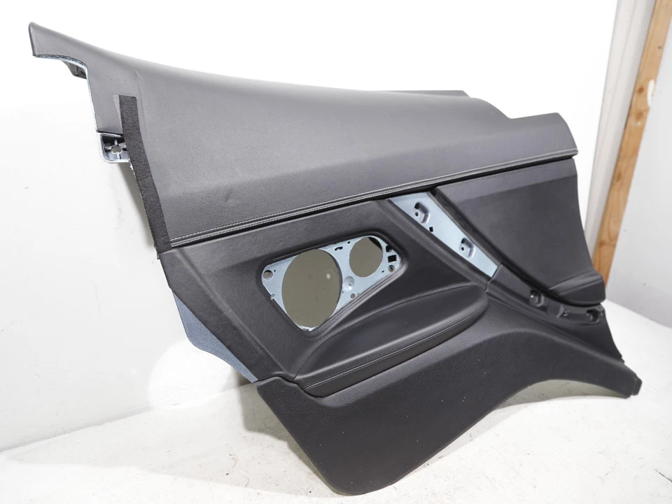 12-18 BMW 650I 640I F13 Rear Left Door Panel Cover Black W/ Stitching OEM 95K - Image 2 of 4