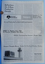 North American Rockwell NEWS Newsletter '73 vtg Apollo Space Shuttle NASA 15th