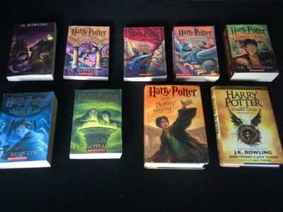 Harry Potter Book Set- 7PB/2HC- Includes Cursed Child & Philosopher's Stone
