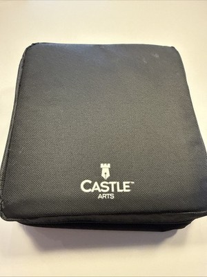 Castle Arts 120 Colored Multicolor Pencil Set with Black Zippered Case, New!