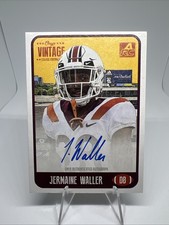 2021 Onyx Vintage - College Autographs Jermaine Waller #CAJE Blue Ink /400 (AU)