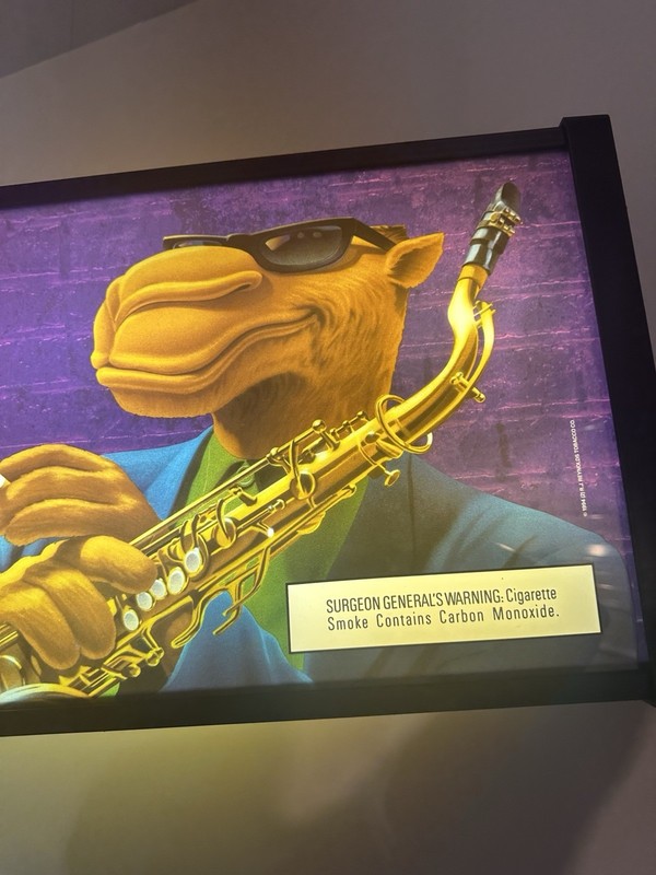 4ft Joe Camel Double Sided Lighted Sign Tobacco Saxophone Bar Store Display 1994