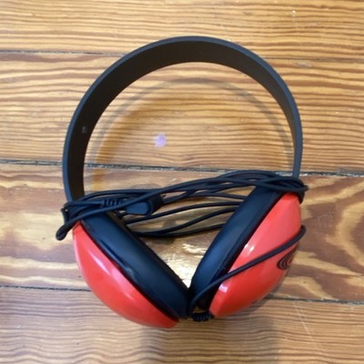 Califone 2800-RD Wired Red Black Headband Ear-Pad Headphones Double Earpiece