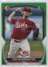 2023 Bowman Draft Green 64/99 Cole Schoenwetter #BD-116 12jy