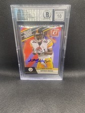 🚨2010 Donruss Rated Rookie Antonio Brown #6 Authentic Autograph POP 1🚨