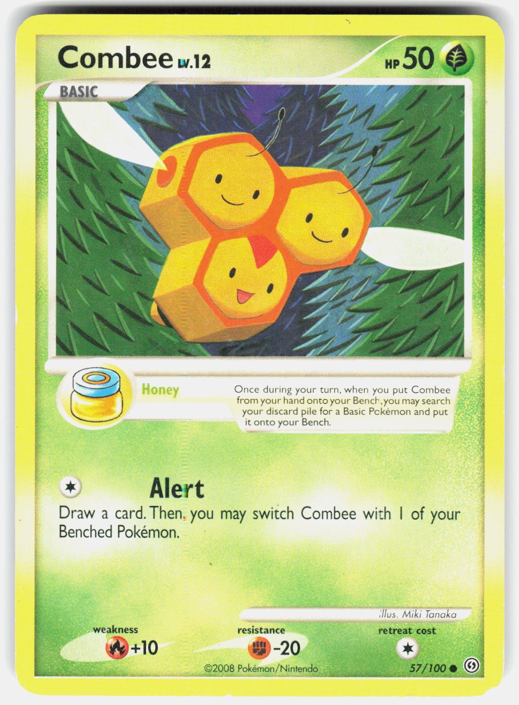 COMBEE 57/100 COMMON STORMFRONT POKEMON HP