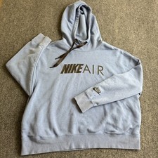 Nike Air Oversized Blue Hoodie Sweater Womens M Casual Streetwear Back to School