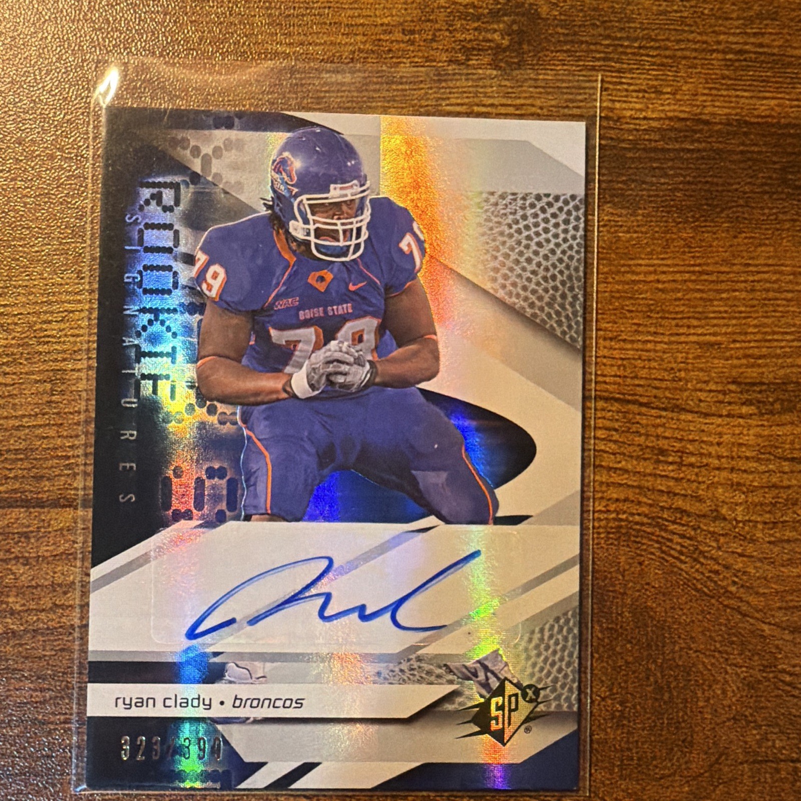 Ryan Clady Spx #220 Autograph