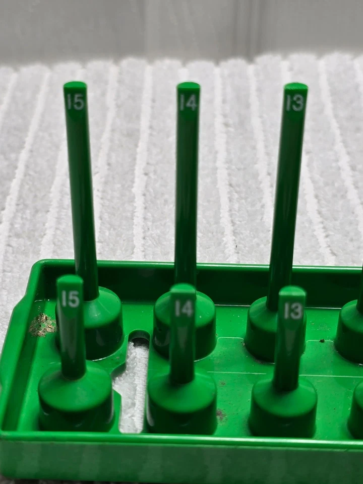 Matco Tools SH14MG 1/4"  Metric Socket Trays-Green  (A) - Image 3 of 4