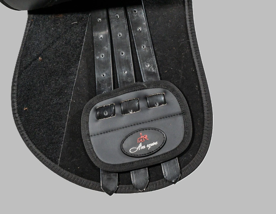 Leather Horse Treeless Saddle Black General Purpose Size 14 15 16 and 17 Seat - Image 4 of 4