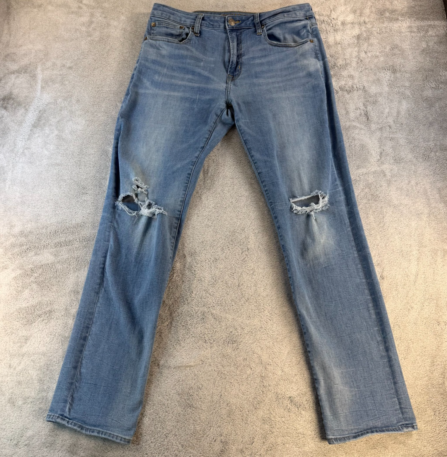 American Eagle Slim Straight Extreme Flex Jeans Men’s Distressed 34x34
