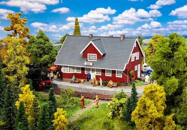 Faller 110160 - 1/87 / H0 Swedish Train Station - New