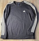 Black Adidas Primegreen Sweatshirt Fleece Lined Pullover Mens XL