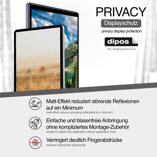 Screen Protector for Ninkear T40 2-in-1 Privacy Filter 4-Way Protection dipos - Afbeelding 4 van 6