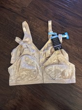 2-Bali Women's Double Support Spa Closure Wire-Free Bra Soft Taupe 34C DF3372