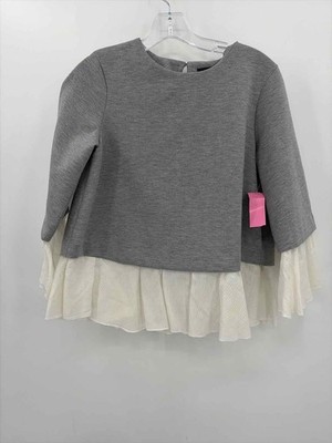 Pre-Owned Halogen Grey Size XXS Long Sleeve Blouse