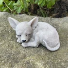 CHIHUAHUA MEMORIAL DOG ANIMAL GARDEN STATUE ORNAMENT FIGURINE