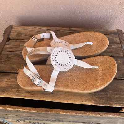 UGG Ayden II T Strap White Sandal