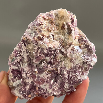 129g Natural Marvelous Lepidolite Purple Mica Crystal Reiki Stone Specimen CG17