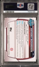 Anthony Richardson 2022 Bowman University Chrome #65 Rookie PSA 9