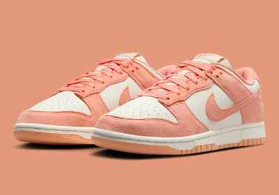 Authentic Men's Size 9.5 / WMN 11Nike Dunk Low Soft Pearl Pink HJ7673-003