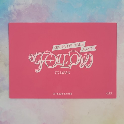 SEVENTEEN FOLLOW JAPAN TOUR AGAIN Photo card Official Merchandise MD PC - Picture 124 of 239