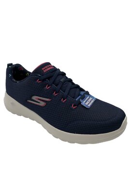 Skechers GOwalk Joy Vegan Bungee Sneakers Flower Bloom Navy/Pink