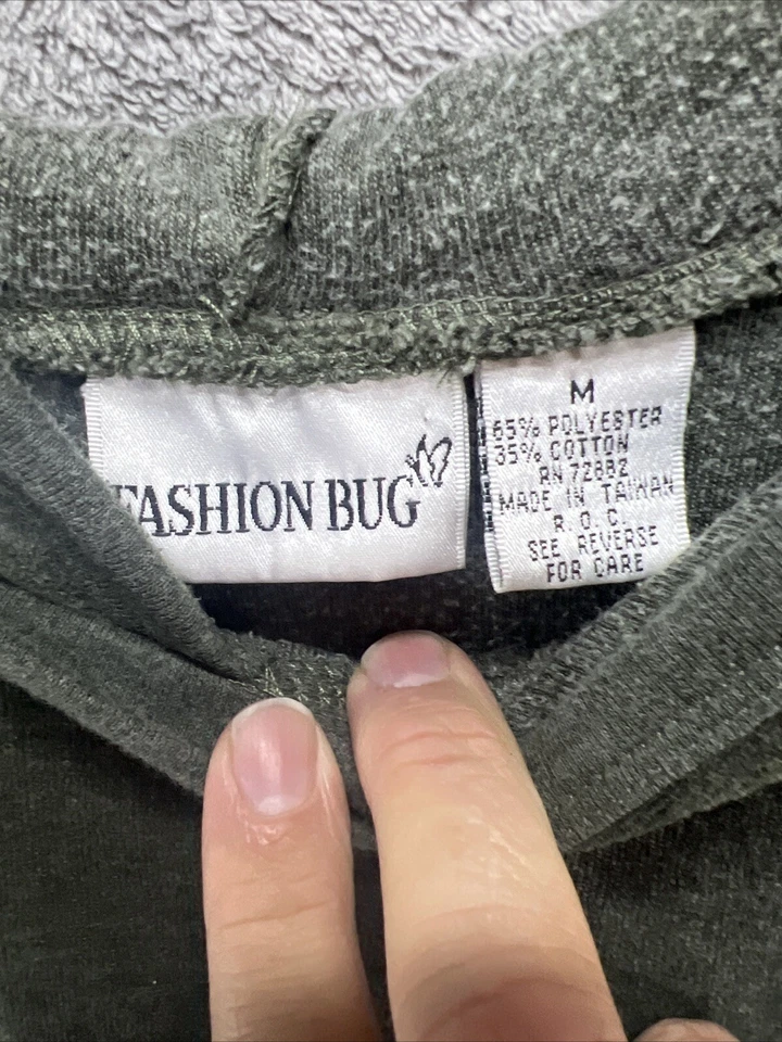Moda Bug Para Mujer Verde Sudadera Pullover con Capucha Talla M Súper Cómoda Cálida Foto 3 de 4
