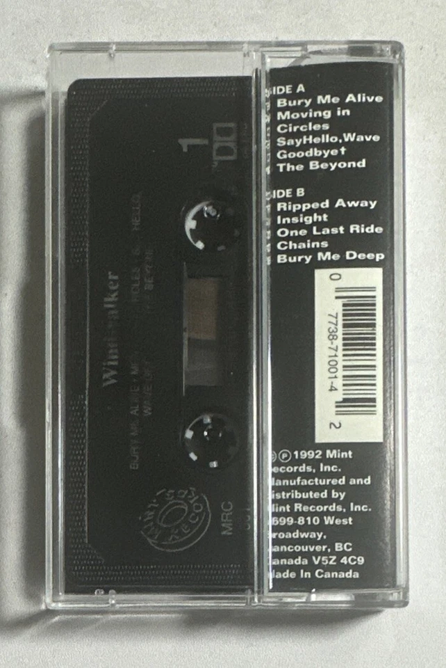 Windwalker ~ Rainstick Cassette Tape  1992 Mint Records VG+ / EX Condition - Image 3 of 4