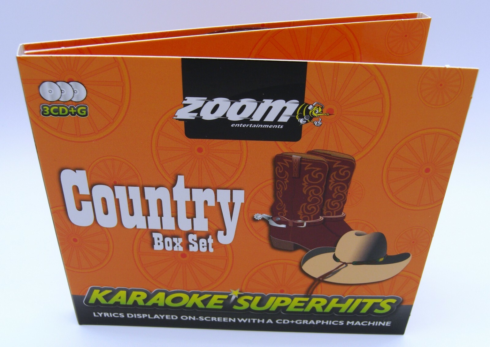 Zoom Karaoke CD+G Ultimate Classic Country Superhits 1 & 2 Set 6 CD