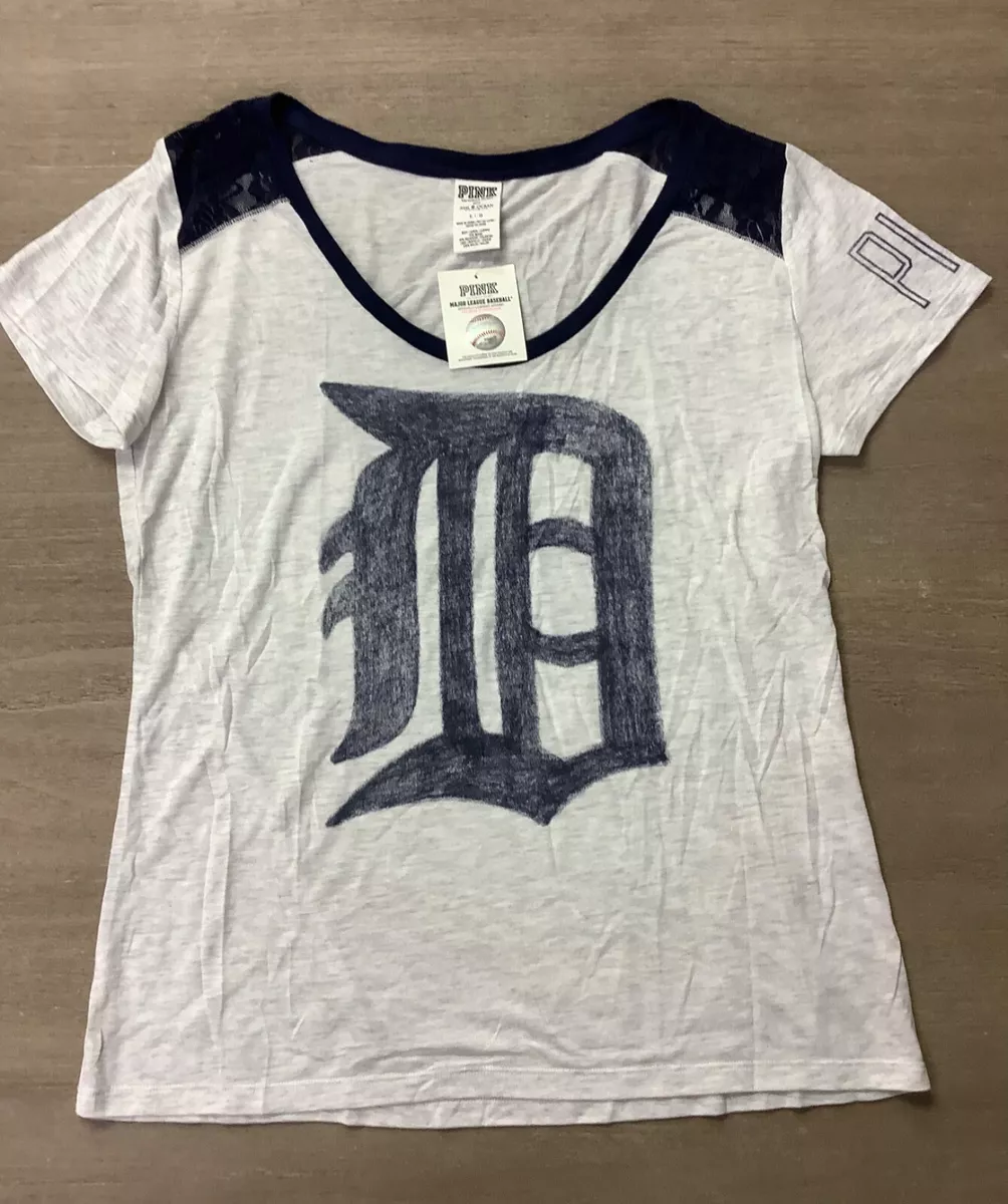 Pink detroit top tigers shirt