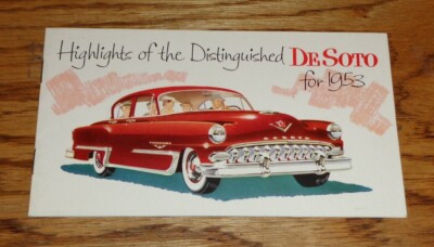 Original 1953 De Soto Full Line Highlights Sales Brochure FireDome Powermaster