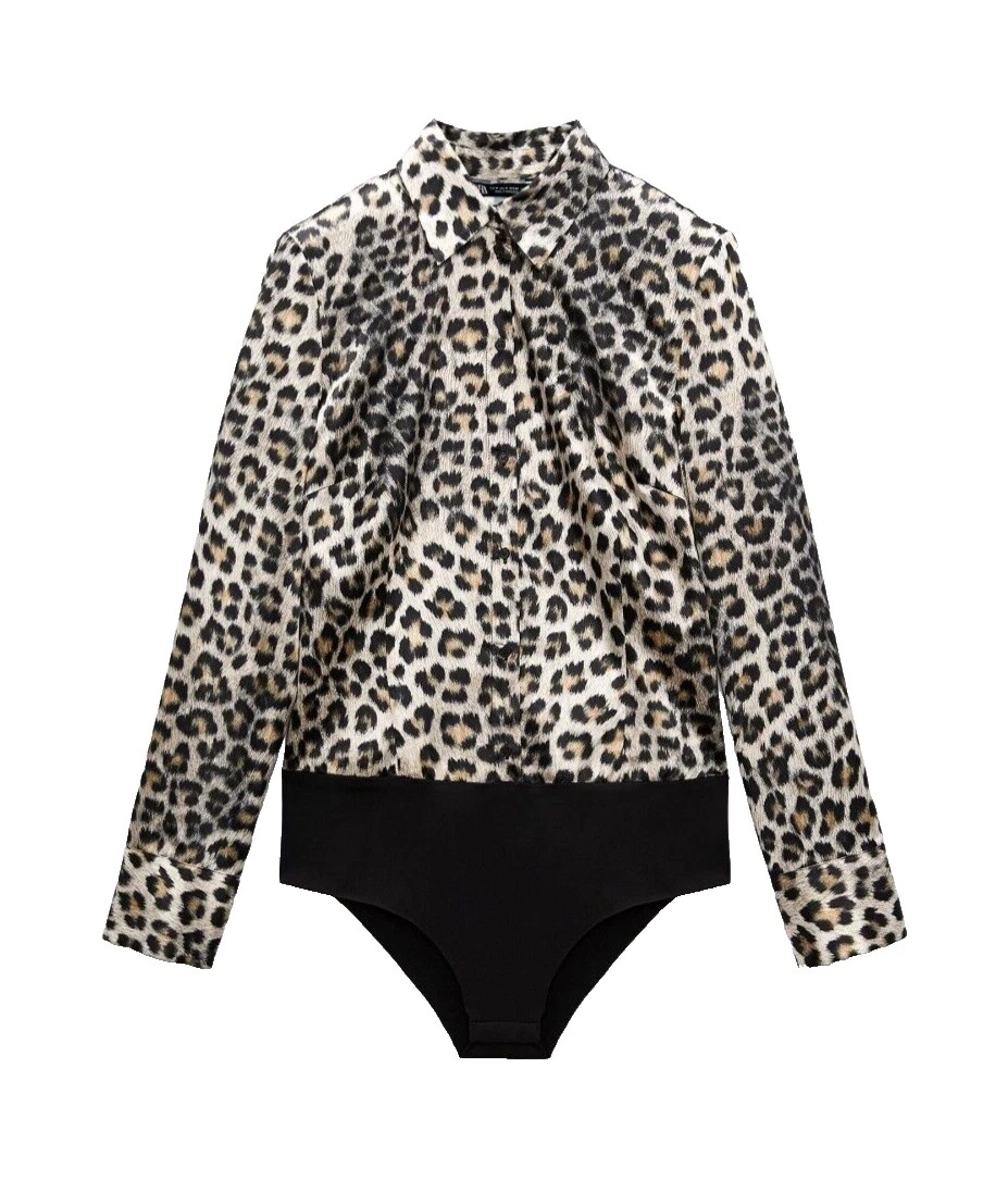 Polyester Animal Print Tops for Women