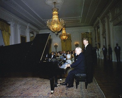 Former President Harry Truman plays piano at State Dinner 1961 New 8x10 Photo