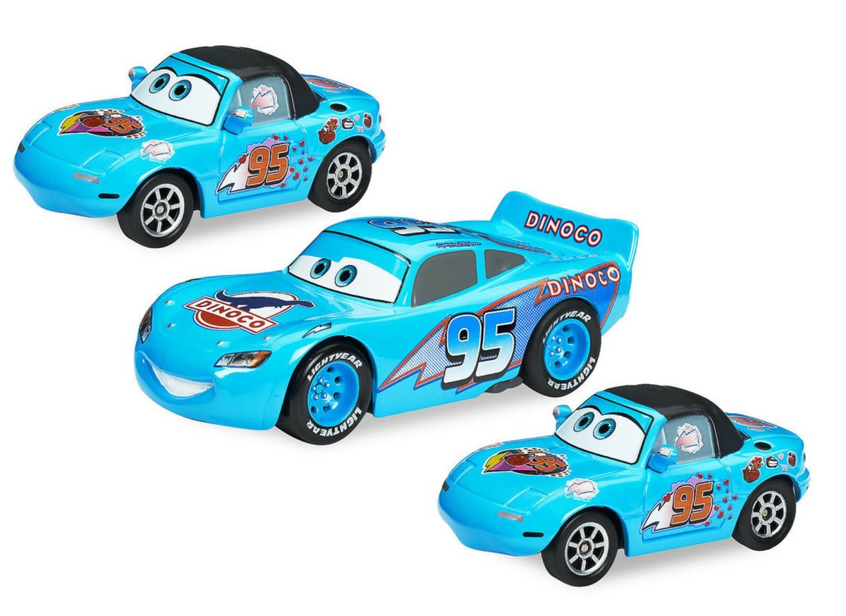 カーズ マテル　Dinoco Dream GIFT PACK Disney Pixar World Of Cars Gold & Tia Bling McQueen Dinoco