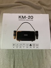Starfavor KM-20 Karaoke Machine,Bluetooth Karaoke Speaker with 2 Wireless Mic...