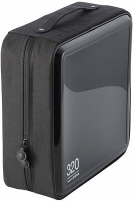 LebeL Revel ELECOM DVD CD Hülle Semi-Hard Reißverschluss 320 Stück Schwarz CC...