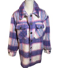 Blu Ivy Brushed Flannel Shacket Nwt Women’s Size Small