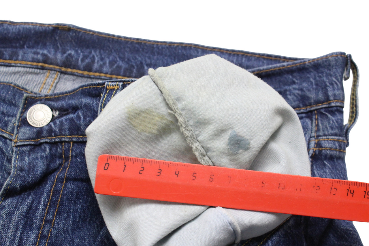 Levi's Premium Big E Jeans Mens W34/L32 Whiskers Dark Denim Casual Zip Faded thumbnail 12