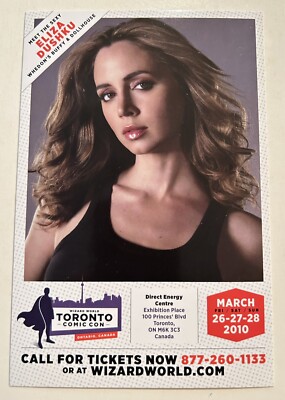 WIZARD WORLD TORONTO PROMO POSTCARD (2010) Eliza Dushku; NM