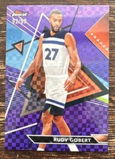 2024 Topps Finest Rudy Gobert Purple Refractor SP 92/99 Timberwolves 💎💎💎