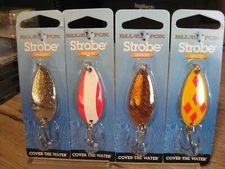 Blue Fox Strobe 1/4 Oz Spoon Fishing Bait Lures - Choose Colors