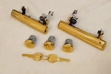 24k Gold Plated GBody Door Handles Locks Regal Cutlass Monte Lowrider Pontiac