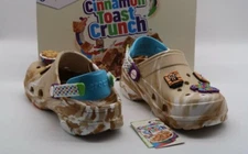 Crocs Cinnamon Toast Crunch CANDY Shoes Size x junior J6/ WOMEN 8/ MEN 6 UNISEX