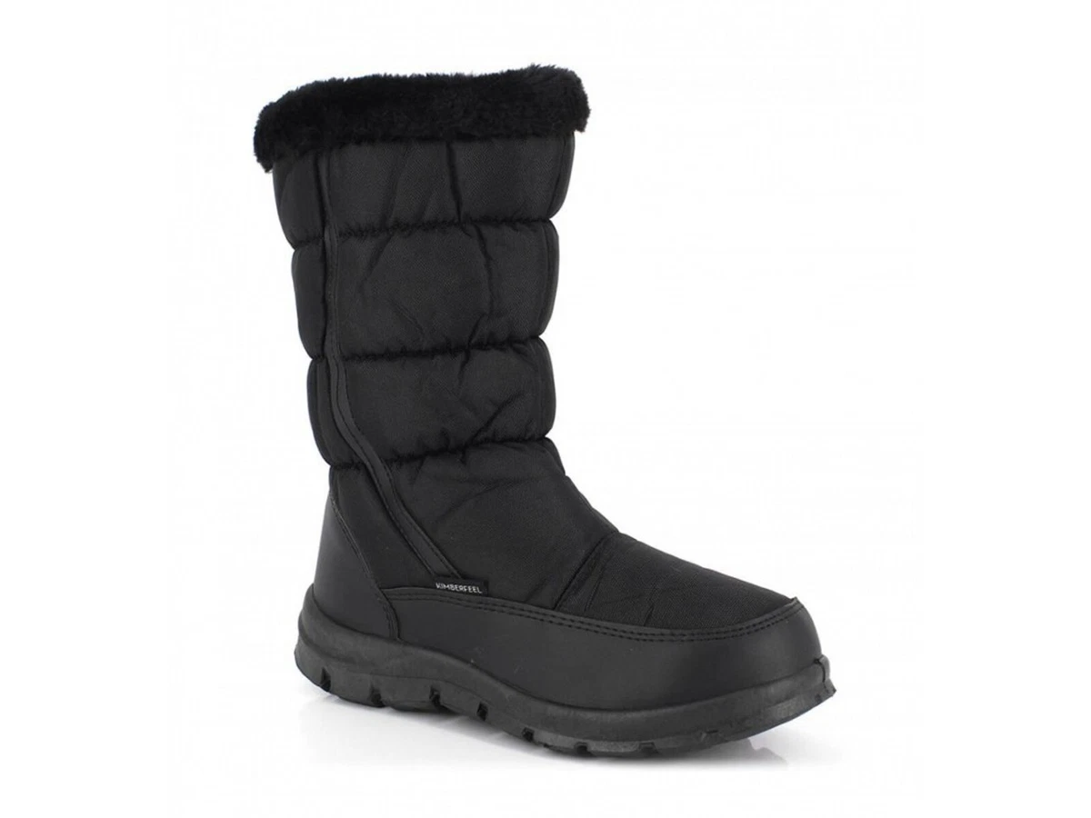 KIMBERFEEL DOPOSCI WOMEN WINTER CLEYA SNOW BOOTS BLACK