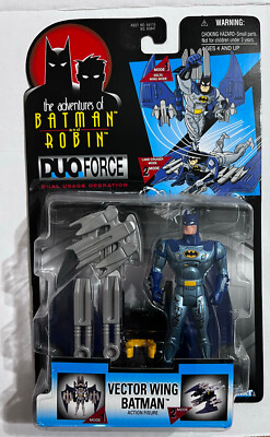 1996 The Adventures of Batman And Robin Duo Force Vector Wing Batman Kenner BTAS