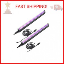 GREENIC Led Black Light Bar, 10W 1ft USB UV Blacklight Tube, Glow in The Dark Pa