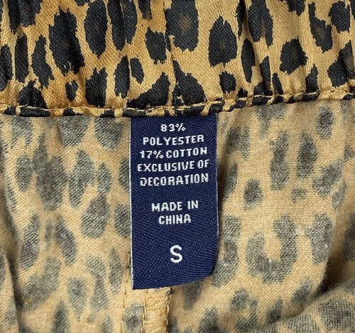 Chaps Womens Leopard Cheetah Pajamas Set 2 pc Size SMALL NWT NEW $60 - Picture 10 of 10