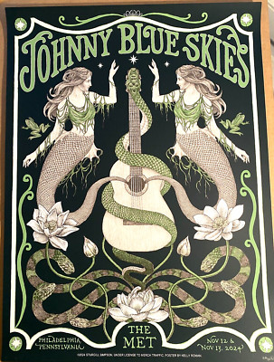 REAL Johnny Blue Skies Poster Philadelphia 2024 N2 AP S/N #50
